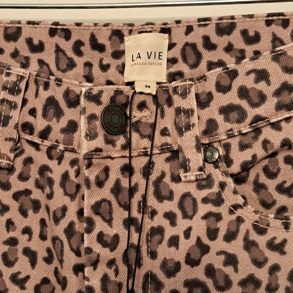 La Vie Rebecca Taylor Ocelot Size 25 NWT - Picture 9 of 11